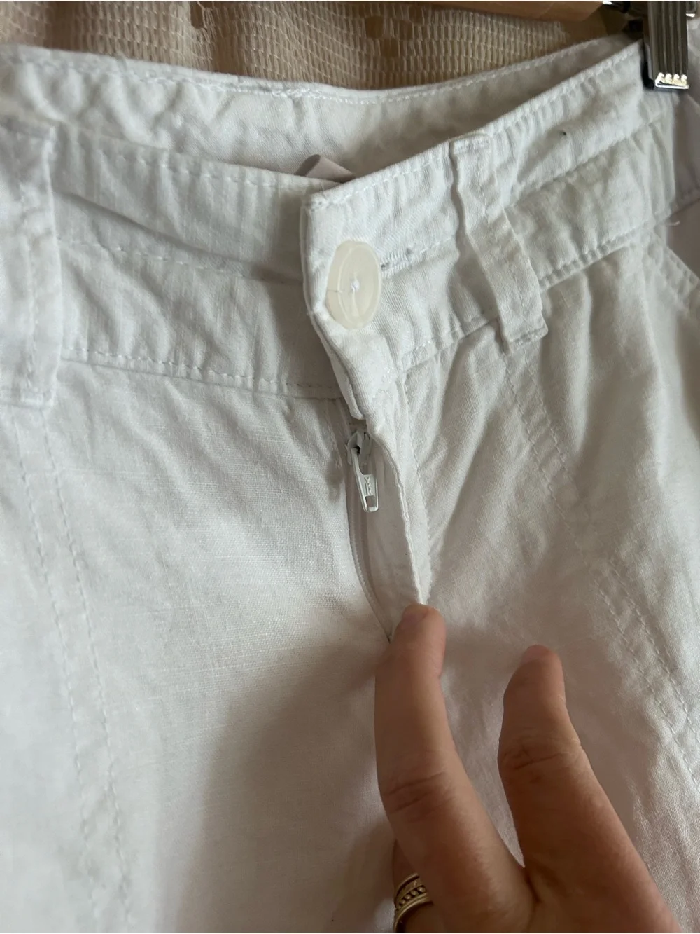 Banana Republic Low Rise Cotton Linen Pants